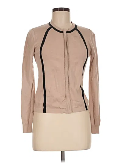 Pre-owned Nanette Lepore Cardigan Sweater In Tan