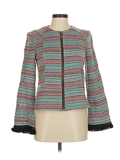 Pre-owned Nanette Lepore Cardigan Sweater In Teal