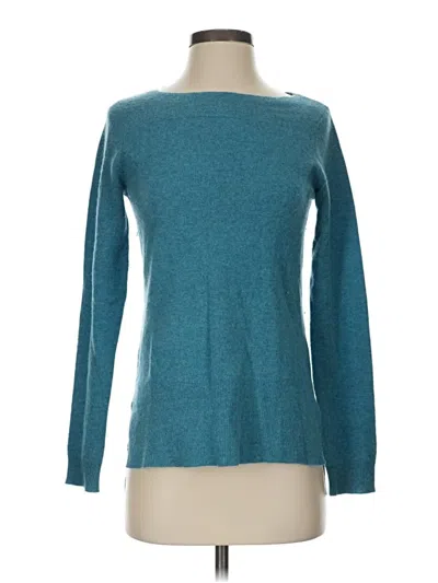 Pre-owned Nanette Lepore Cashmere Pullover Sweater In Teal