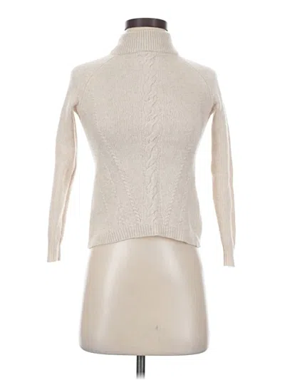 Pre-owned Nanette Lepore Cashmere Pullover Sweater In White