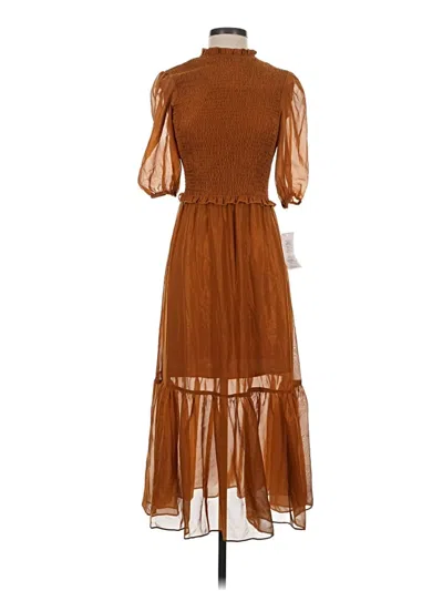 Pre-owned Nanette Lepore Casual Dress In Brown
