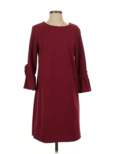Pre-owned Nanette Lepore Casual Dress In Burgundy