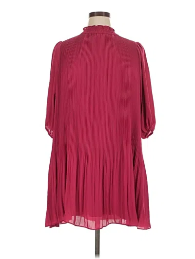 Pre-owned Nanette Lepore Casual Dress In Burgundy