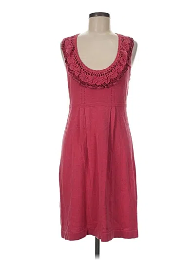Pre-owned Nanette Lepore Casual Dress In Burgundy