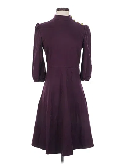 Pre-owned Nanette Lepore Casual Dress In Burgundy