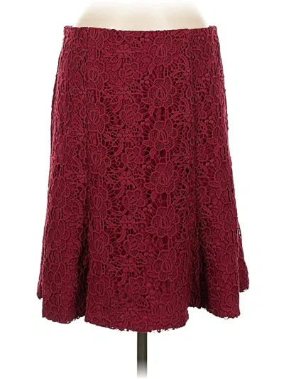 Pre-owned Nanette Lepore Casual Skirt In Burgundy