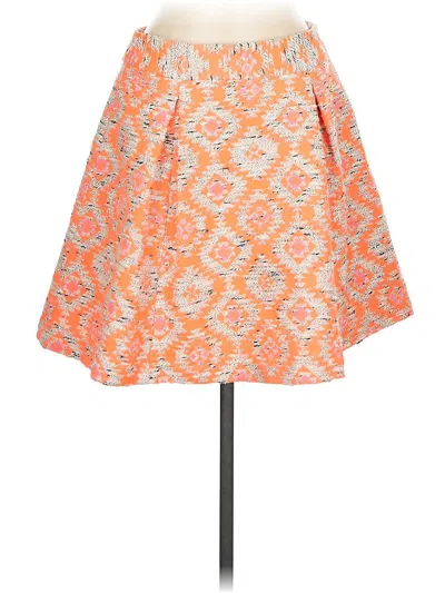 Pre-owned Nanette Lepore Casual Skirt In Orange