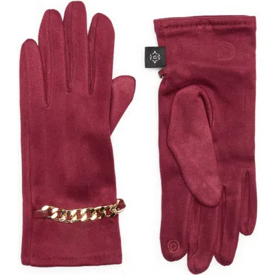 Nanette Lepore Chain Detail Gloves In Brown