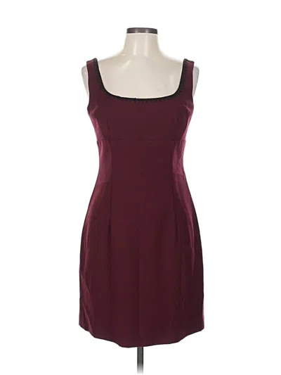 Pre-owned Nanette Lepore Cocktail Dress In Burgundy