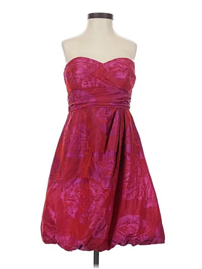 Pre-owned Nanette Lepore Cocktail Dress In Burgundy