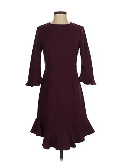 Pre-owned Nanette Lepore Cocktail Dress In Burgundy