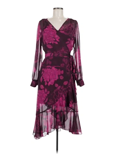 Pre-owned Nanette Lepore Cocktail Dress In Burgundy