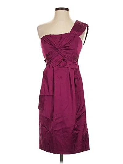 Pre-owned Nanette Lepore Cocktail Dress In Burgundy