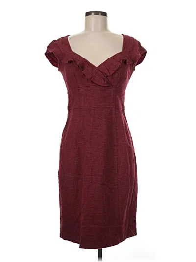 Pre-owned Nanette Lepore Cocktail Dress In Burgundy