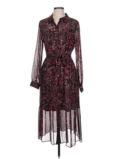 Pre-owned Nanette Lepore Cocktail Dress In Burgundy