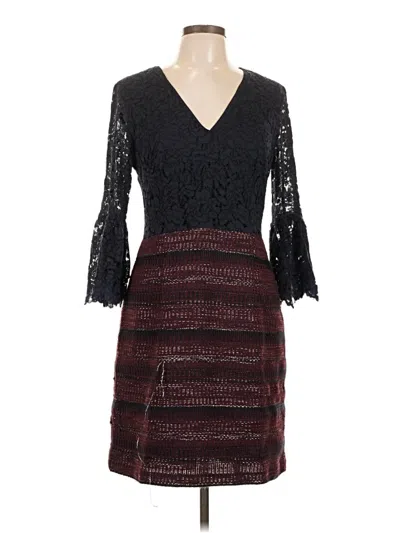 Pre-owned Nanette Lepore Cocktail Dress In Burgundy