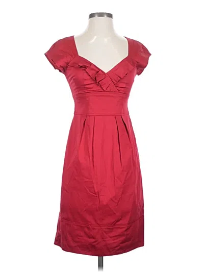 Pre-owned Nanette Lepore Cocktail Dress In Burgundy