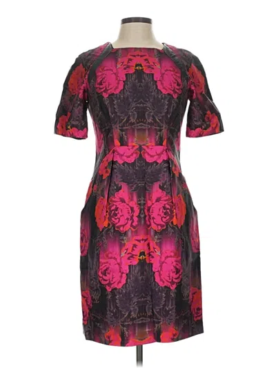 Pre-owned Nanette Lepore Cocktail Dress In Burgundy