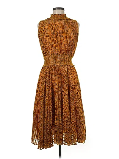 Pre-owned Nanette Lepore Cocktail Dress In Gold