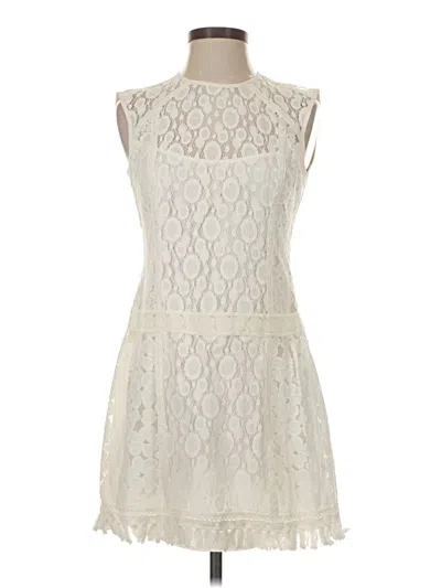 Pre-owned Nanette Lepore Cocktail Dress In White