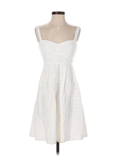 Pre-owned Nanette Lepore Cocktail Dress In White