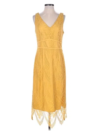 Pre-owned Nanette Lepore Cocktail Dress In Yellow