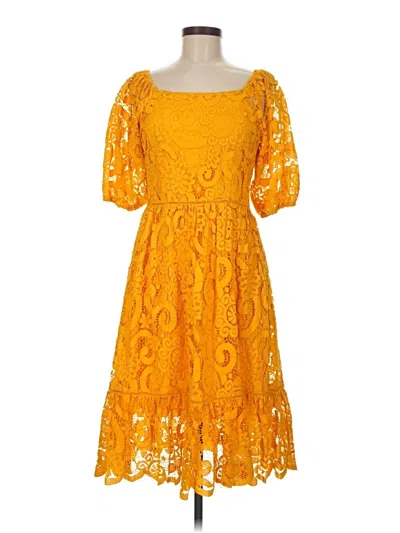 Pre-owned Nanette Lepore Cocktail Dress In Yellow