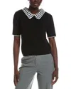 Nanette Lepore Collared Top In Black