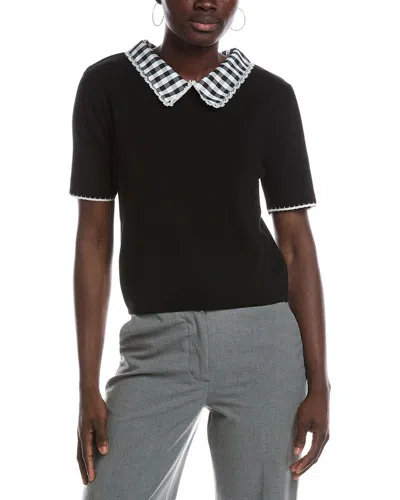 Nanette Lepore Collared Top In Black