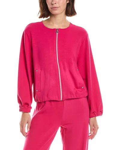 Nanette Lepore Collarless Jacket In Pink