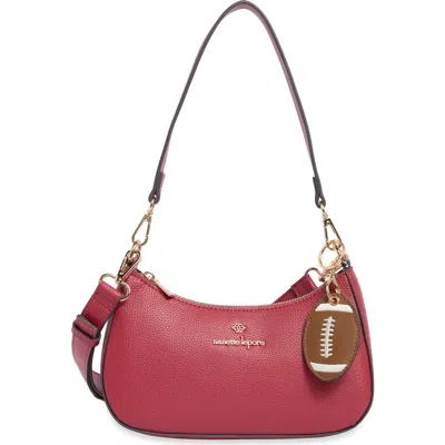 Nanette Lepore Convertible Faux Leather Baguette Shoulder Bag In Red
