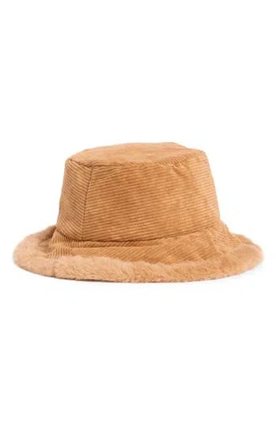 Nanette Lepore Corduroy Bucket Hat In Brown