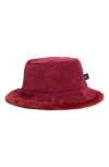 Nanette Lepore Corduroy Bucket Hat In Red