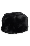 Nanette Lepore Elegant Faux Fur Hat In Black