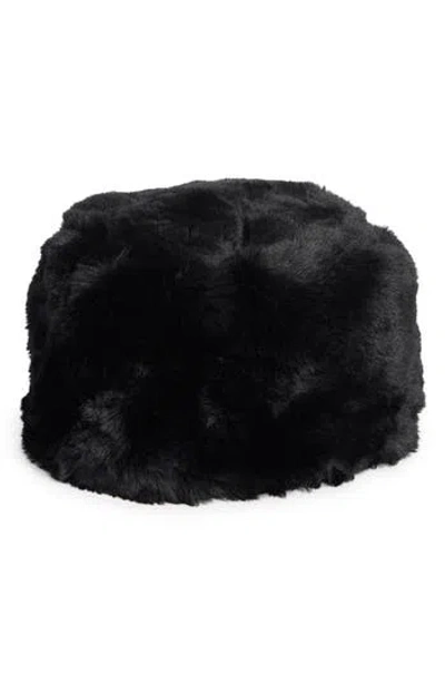 Nanette Lepore Elegant Faux Fur Hat In Black