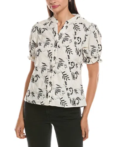 Nanette Lepore Embroidered Blouse In Multi
