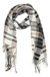 Nanette Lepore Faux Fur Pompom Beanie & Scarf Set In Gray