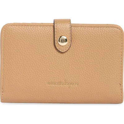 Nanette Lepore Faux Leather Wallet In Brown