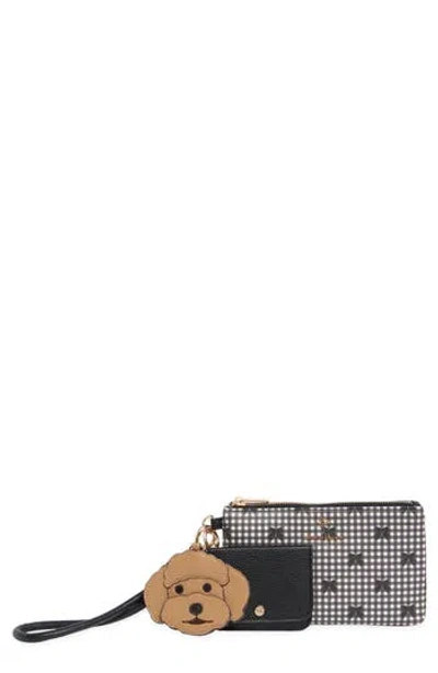 Nanette Lepore Faux Leather Wristlet With Card Case & Airtag Holder
