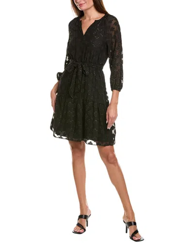 Nanette Lepore Fil Coupe Mini Dress In Black