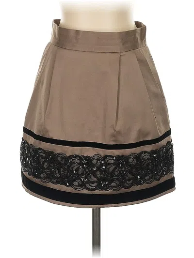 Pre-owned Nanette Lepore Formal Skirt In Brown