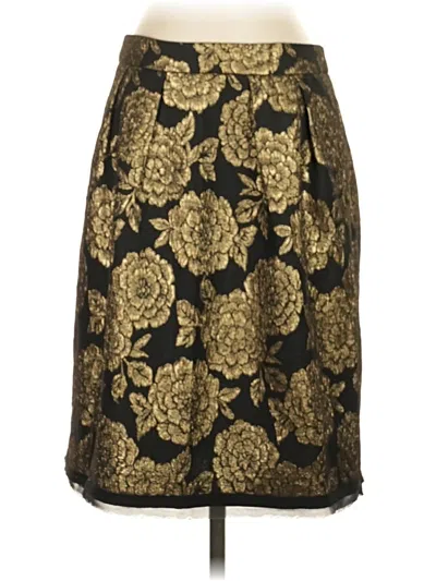 Pre-owned Nanette Lepore Formal Skirt In Gold