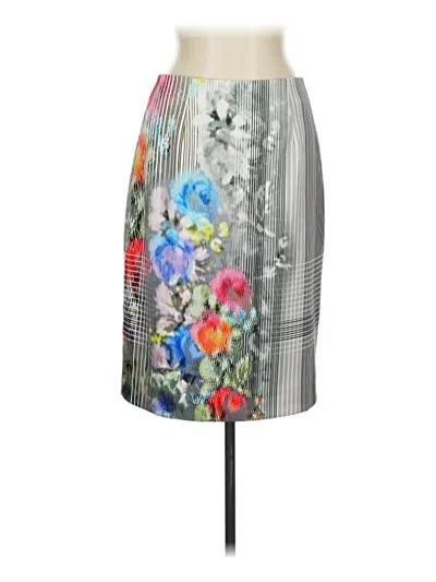 Pre-owned Nanette Lepore Formal Skirt In Gray