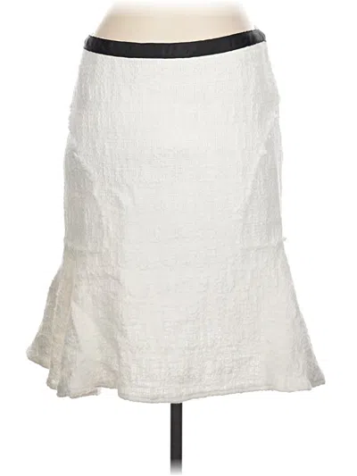 Pre-owned Nanette Lepore Formal Skirt In Ivory