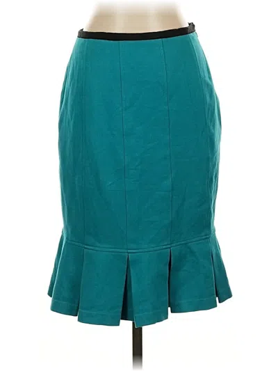 Pre-owned Nanette Lepore Formal Skirt In Teal