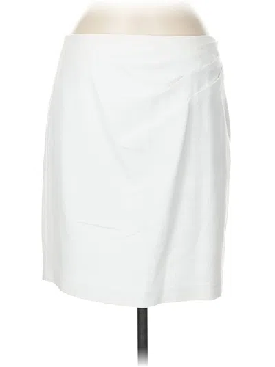 Pre-owned Nanette Lepore Formal Skirt In White
