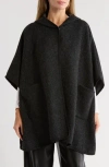 Nanette Lepore Hooded Ruana In Black