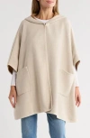 Nanette Lepore Hooded Ruana In White