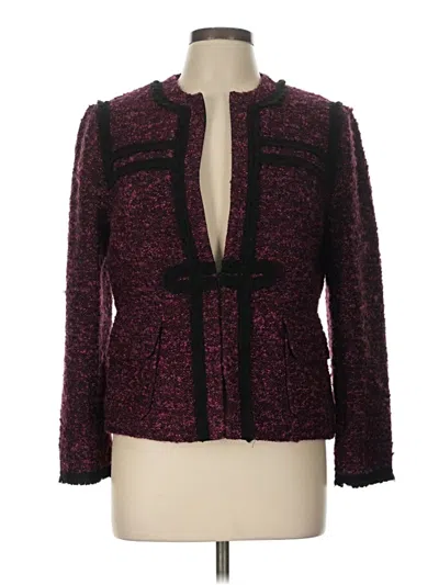 Pre-owned Nanette Lepore Jacket In Burgundy