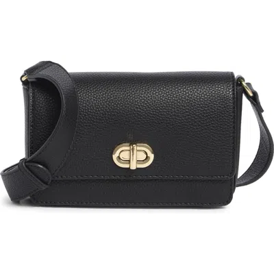Nanette Lepore Julez Flap Crossbody Bag In Black